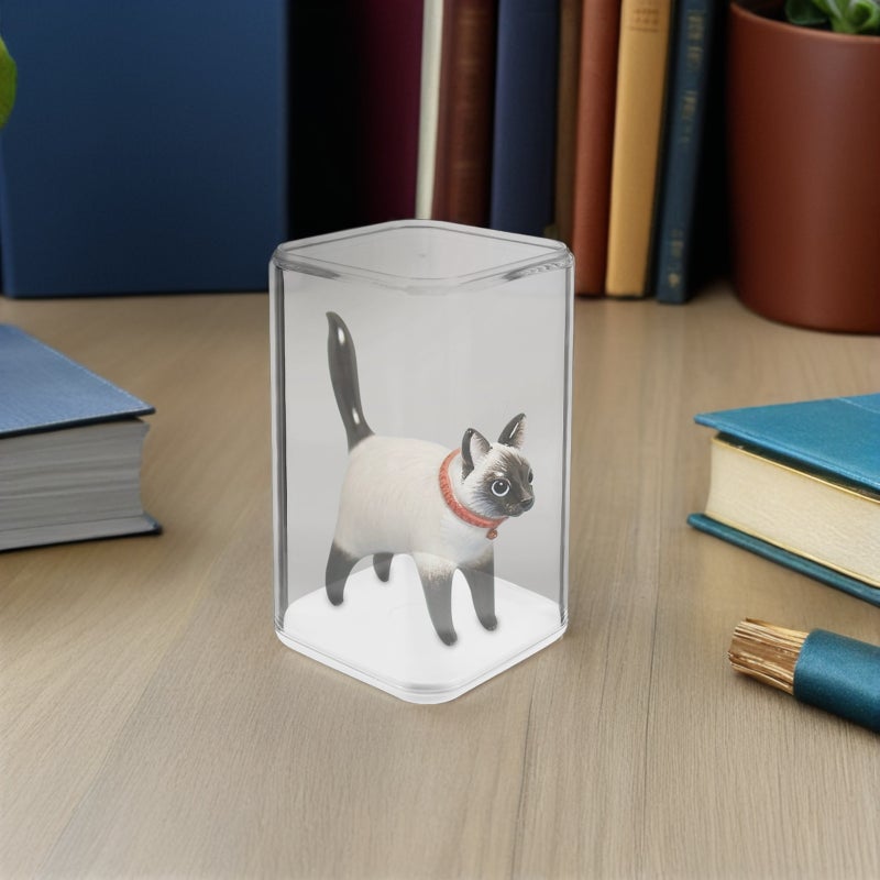 4pcs Clear Display Case Mini Action Figures Stackable Display Case Cube Small Showcase Collectibles .23 X 3.14 X 3.14 In - Image 3