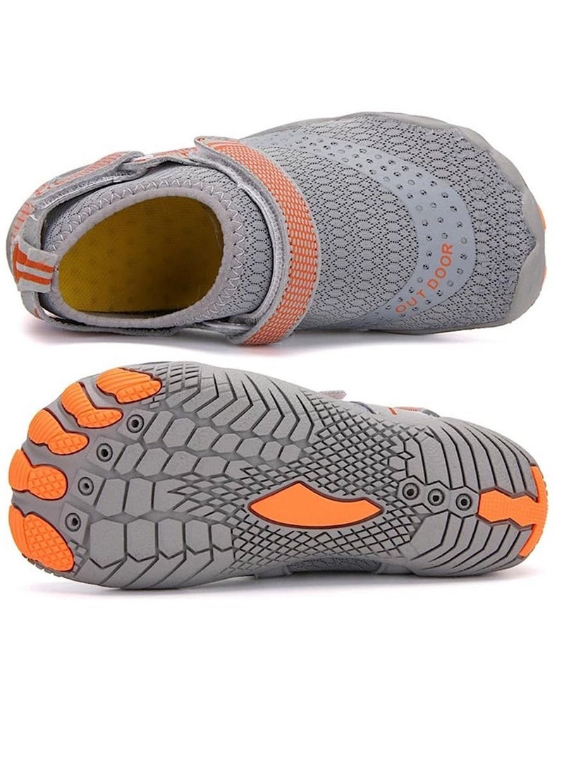 QUTOOB Professional Multi Sports Shoes, Perfect As Swimming Shoes, Surfing Shoes, Hiking Shoes, Beach Shoes, Diving Shoes, Pool Shoes, Comfortable, Anti Slip ,Quick Dry,  Aqua Shoes For Outdoor and Indoor Use  - Image 1
