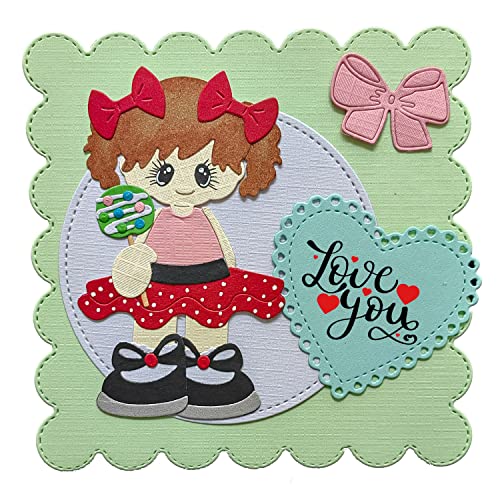 QTOOLS 4 Sets Frames Cutting Dies for Card Making Circle Heart Square Metal Die Cuts Scrapbooking Tool DIY Craft Punch Template Embossing for Paper Album Decor - Image 4