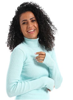 Caesar Womens High Neck Wool Shirt  - Image 3