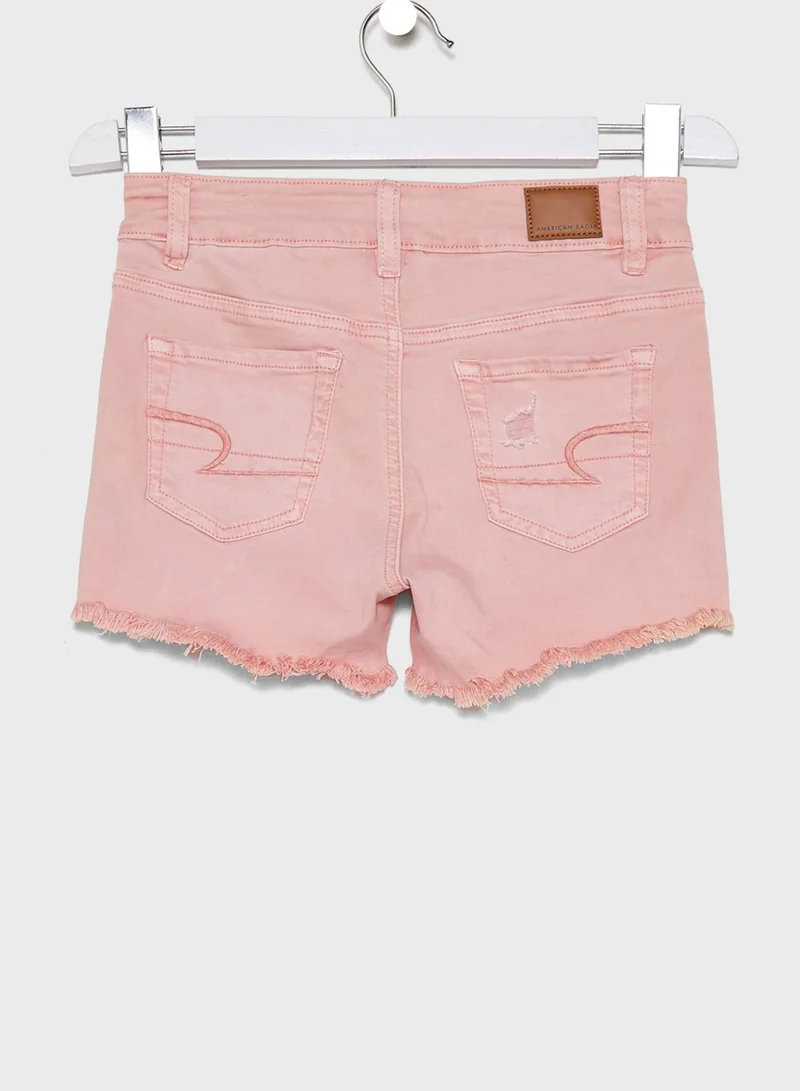 American Eagle Kids Acid Wash Denim Shorts