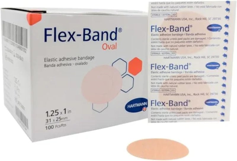 Hartmann Flex-Band Oval Adhesive Bandages - Pack of 100 - Image 2