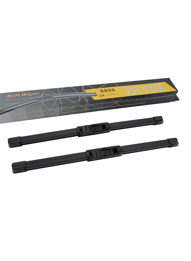 Victor فيكتور عبوة من 2 | 20 بوصة | EM-850S شفرة مساحات ناعمة من البوليستر عالمية الاستخدام لأكثر من 98% من السيارات - Image 3