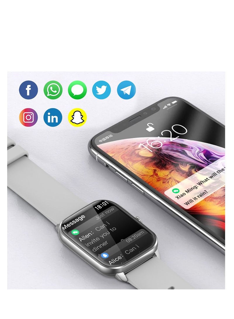 COLMI C61 Smart Watch For Men Women  Full Screen Bluetooth Calling Heart Rate Sleep Monitor 100+ Sport Models - Image 2