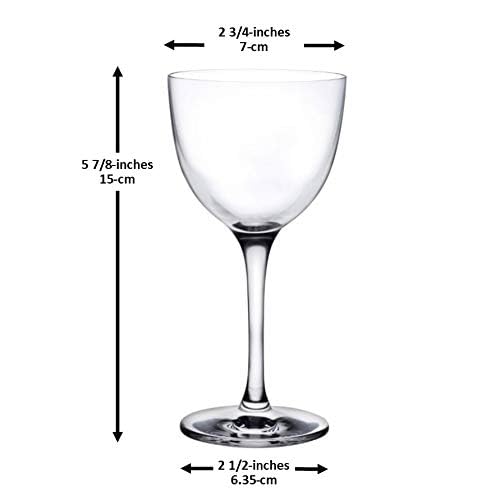 Nick Nora Martini Glasses Set of 2 Crystal Stemware  - Image 2