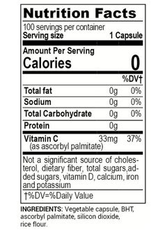 Life Enhancement Life Enhancement BHT Plus - Antioxidant Preservative - 180mg BHT and 80mg Vitamin C (Ascorbyl Palmitate) - 100 Serving  - Image 2