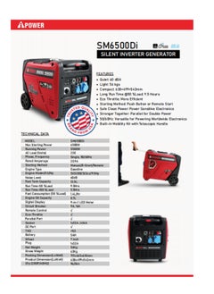 AIPOWER GENARATOR 6500W GASOLINE AND LPG EFFICIENCY DUAL FUEL INVERTER  - Image 2