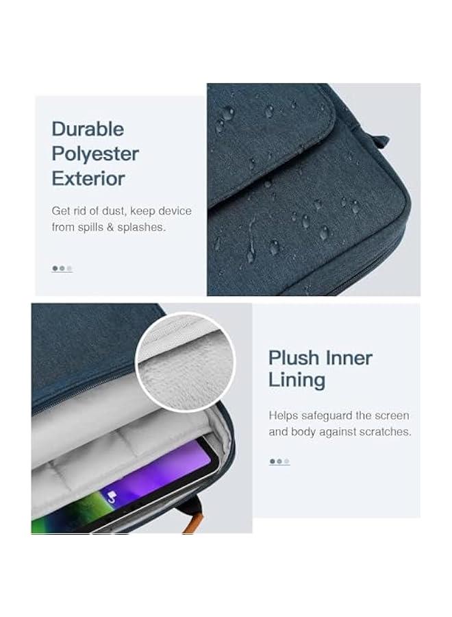 موكسو شطة تالت 12.9 اش م الميكاكوز، حافظة تالت للسفر مع حزام كتف متوافقة مع اياد رو 12.9 M2 2022/2021/2020، لاتو سيرفس جو 12.4 اش، جالكسي تا (ازرق) - Image 3