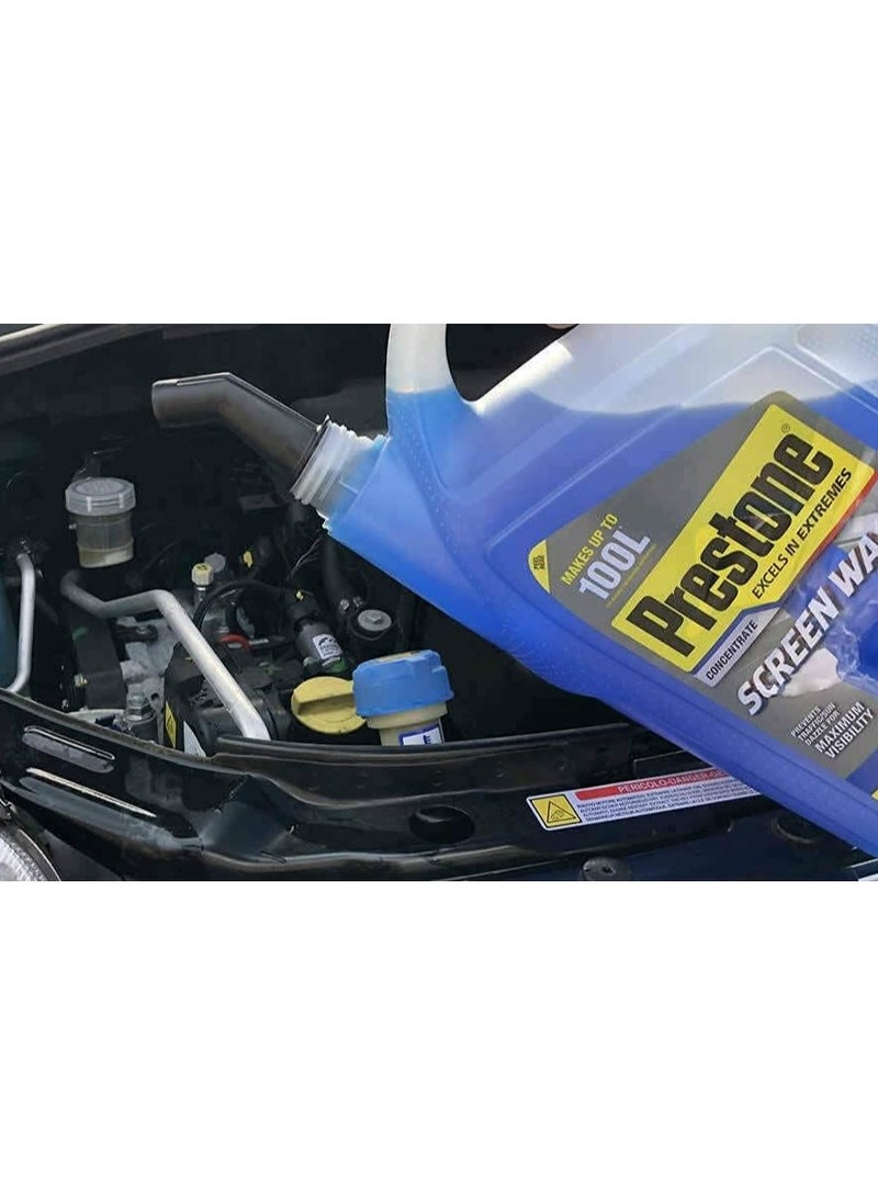 Prestone Concentrate Screenwash/ Windshield Washing Liquid For Vehicles, 5 L  - Image 2