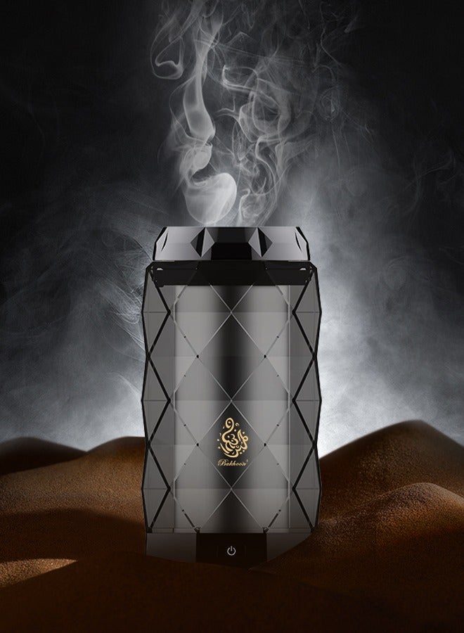 بخون - مبخرة بخور إلكترونية أصلية، مبخرة كريستال، مبخرة عربية، مبخرة عربية، جودة عالية للمنزل، السيارة، هدية بخور - Image 4