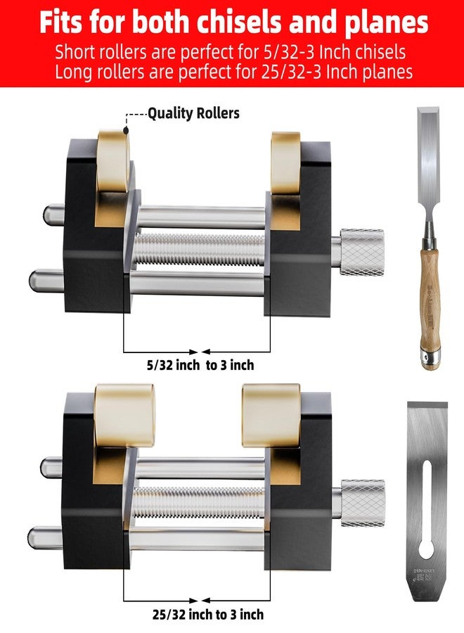GOINGMAKE Honing Guide System Chisel Sharpening Kit for Woodworking Chisels and Planes 5/32" to 3" Chisel Sharpener Sharpening Holder Guide with Sharpening Angle Fixture, Angle Gauge and Storage Case - Image 2