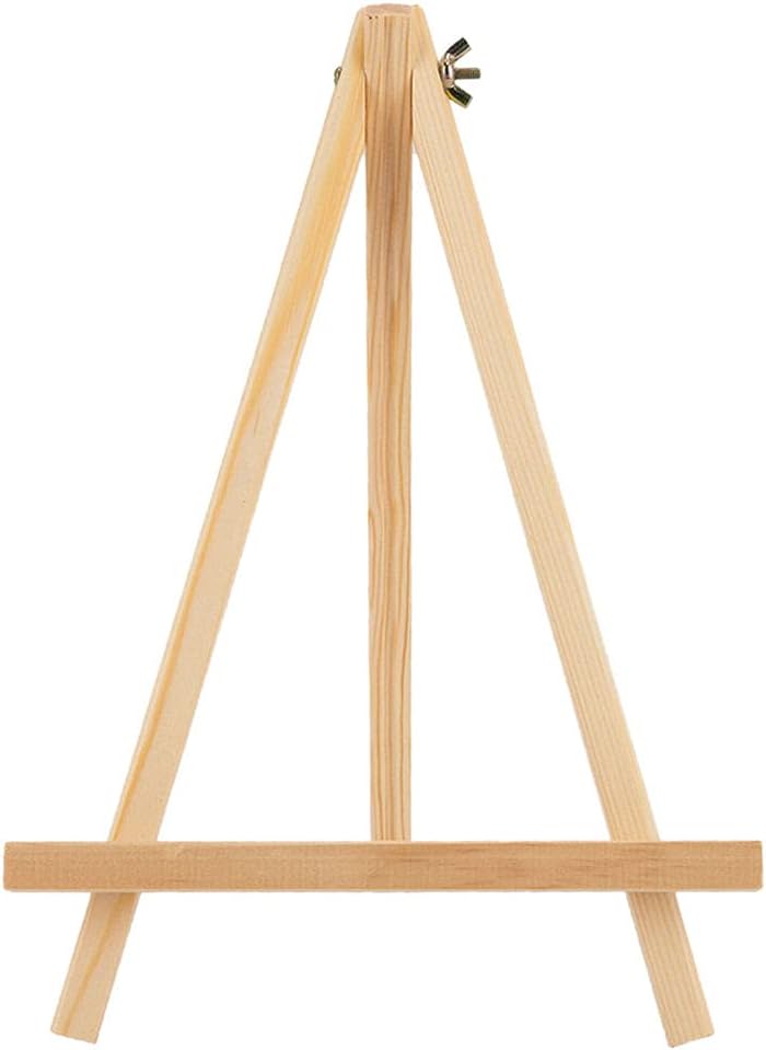 klarakoWooden Easel Stand, 6 Size Choose Tripod Art Display Stand for Adults, Adjustable Canvas Holder, Screw Adjustable, for Painting Displaying klarako22x36cm - Image 3