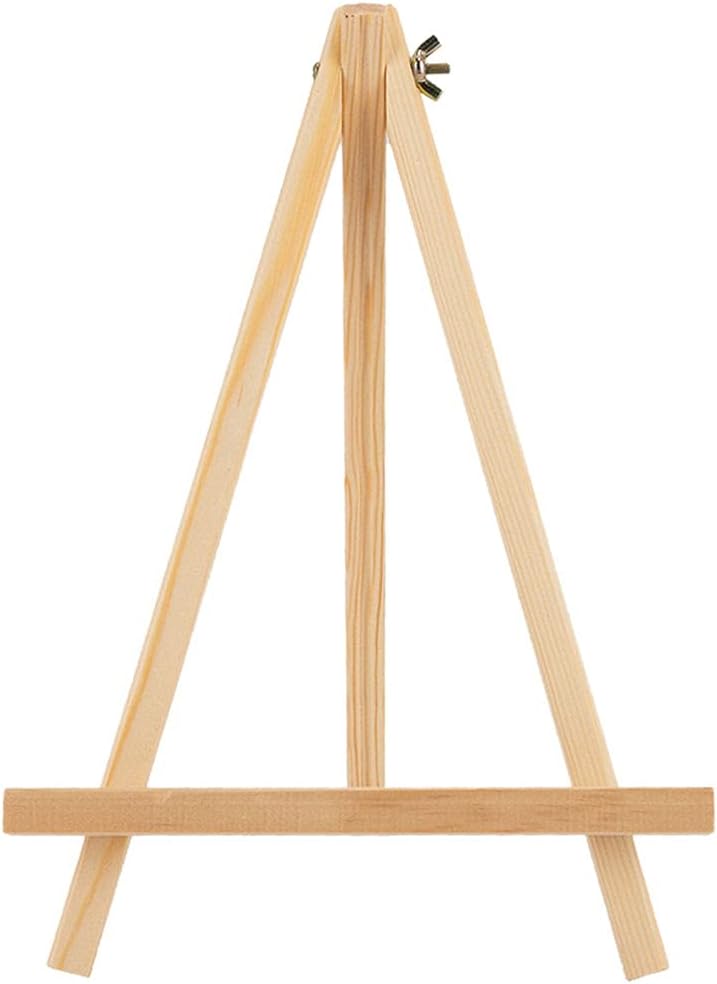 klarakoWooden Easel Stand, 6 Size Choose Tripod Art Display Stand for Adults, Adjustable Canvas Holder, Screw Adjustable, for Painting Displaying klarako22x36cm - Image 1