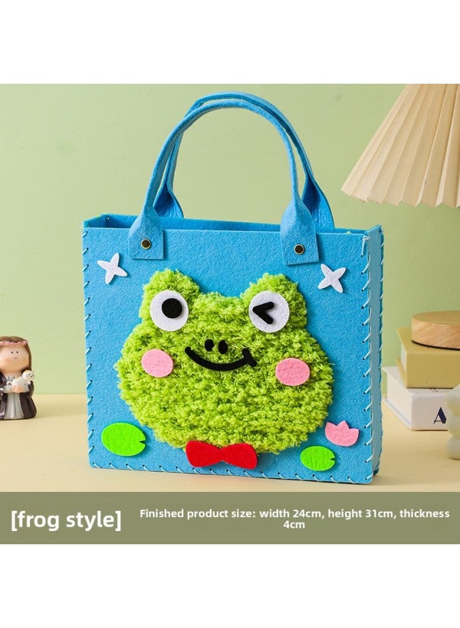 Children's Handmade Sewing Fun Creative Cartoon Wool Embroider Painting Production Materials 3-6 Years Old DIY Toys