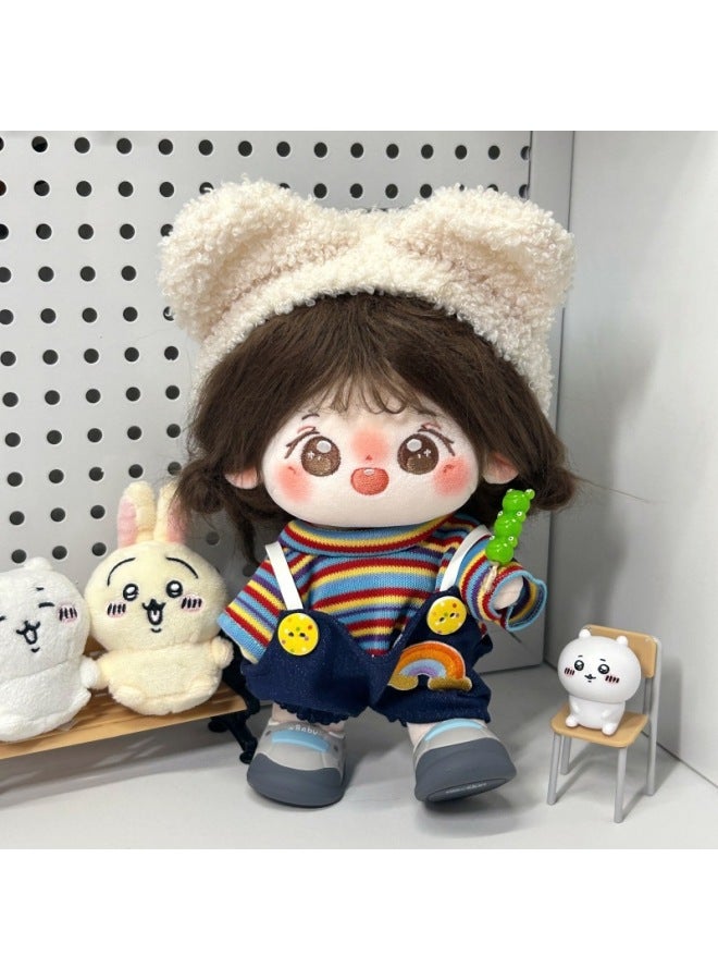 20cm Doll Cotton Doll Dress Cute Super Cute Doll Suit Original A Generation Of Hair-Color:Xiaochai Zhu Guli (3 Points)
