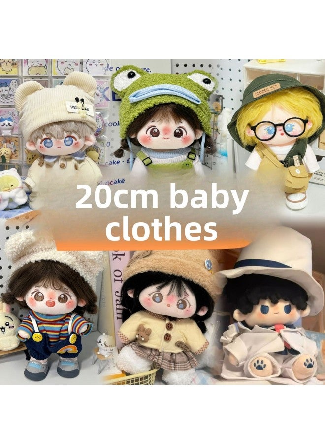 20cm Doll Cotton Doll Dress Cute Super Cute Doll Suit Original A Generation Of Hair-Color:Xiaochai Zhu Guli (3 Points)