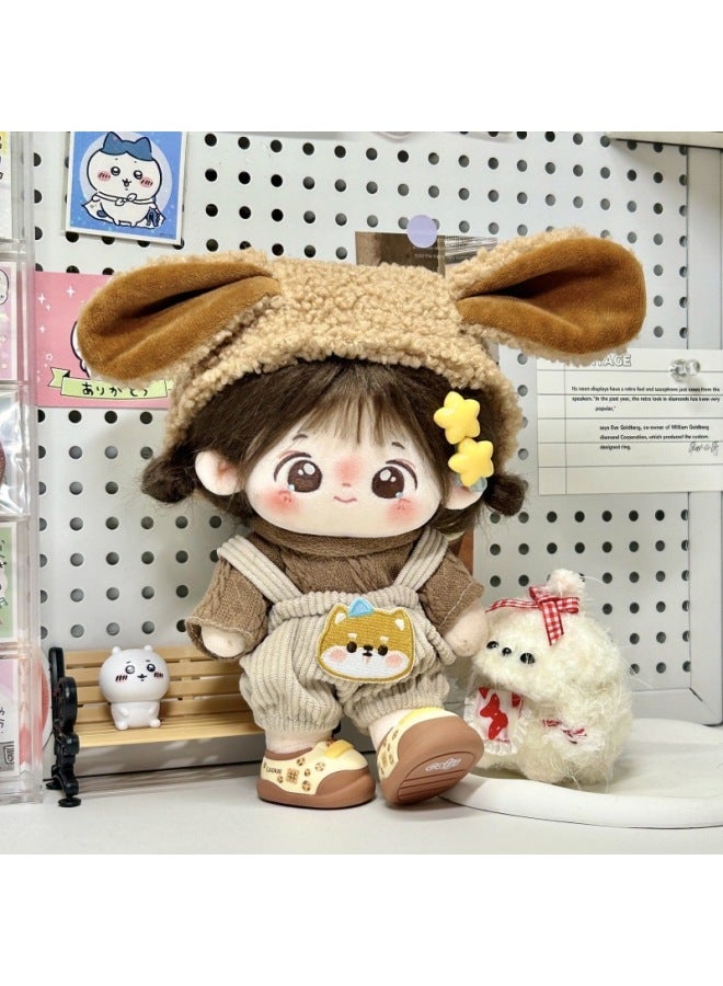 20cm Doll Cotton Doll Dress Cute Super Cute Doll Suit Original A Generation Of Hair-Color:Xiaochai Zhu Guli (3 Points)