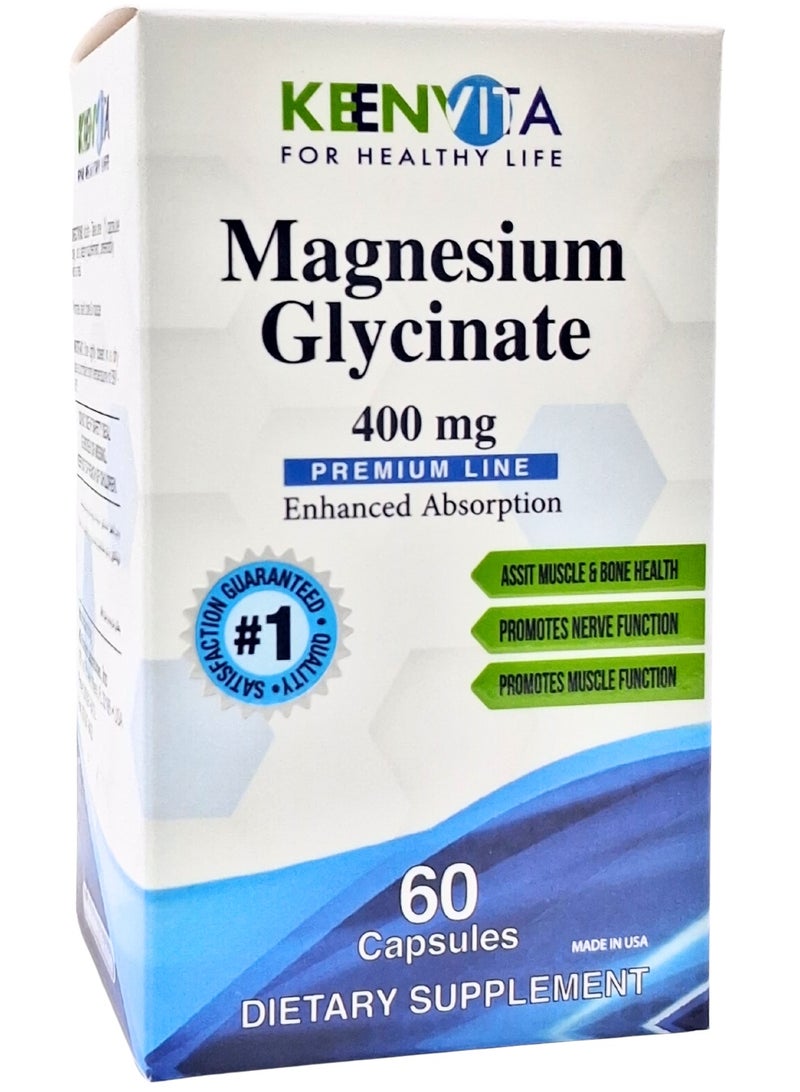 Keenvita Magnesium Glycinate 400Mg capsules 60S