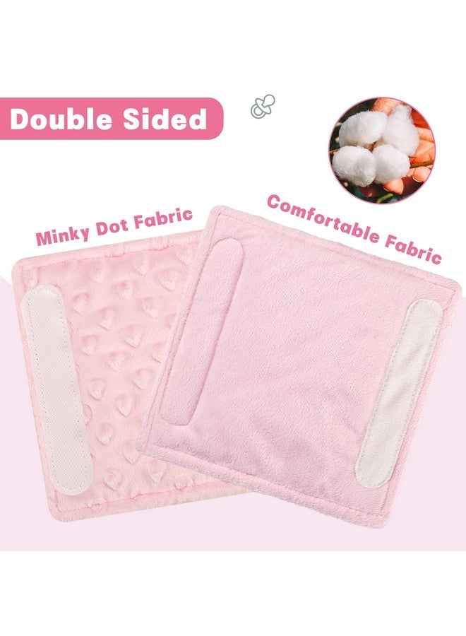 GFU Car Seat Strap Pads for Baby, Soft Shoulder Pads for Comfort, Reversible Seatbelt Covers for Kids, Perfect for Baby Car Seat, Stroller, Swing, High Chair, Size: 6.5 x 6.5 inch, Pink - Image 3