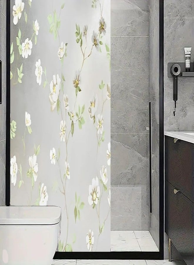 LIVECOOL Window Stickers Frosted UV Window Protection Film for Privacy & Decoration Bathroom Home Office Kitchen (12" x 24" Inch, Jasmine) - Image 5