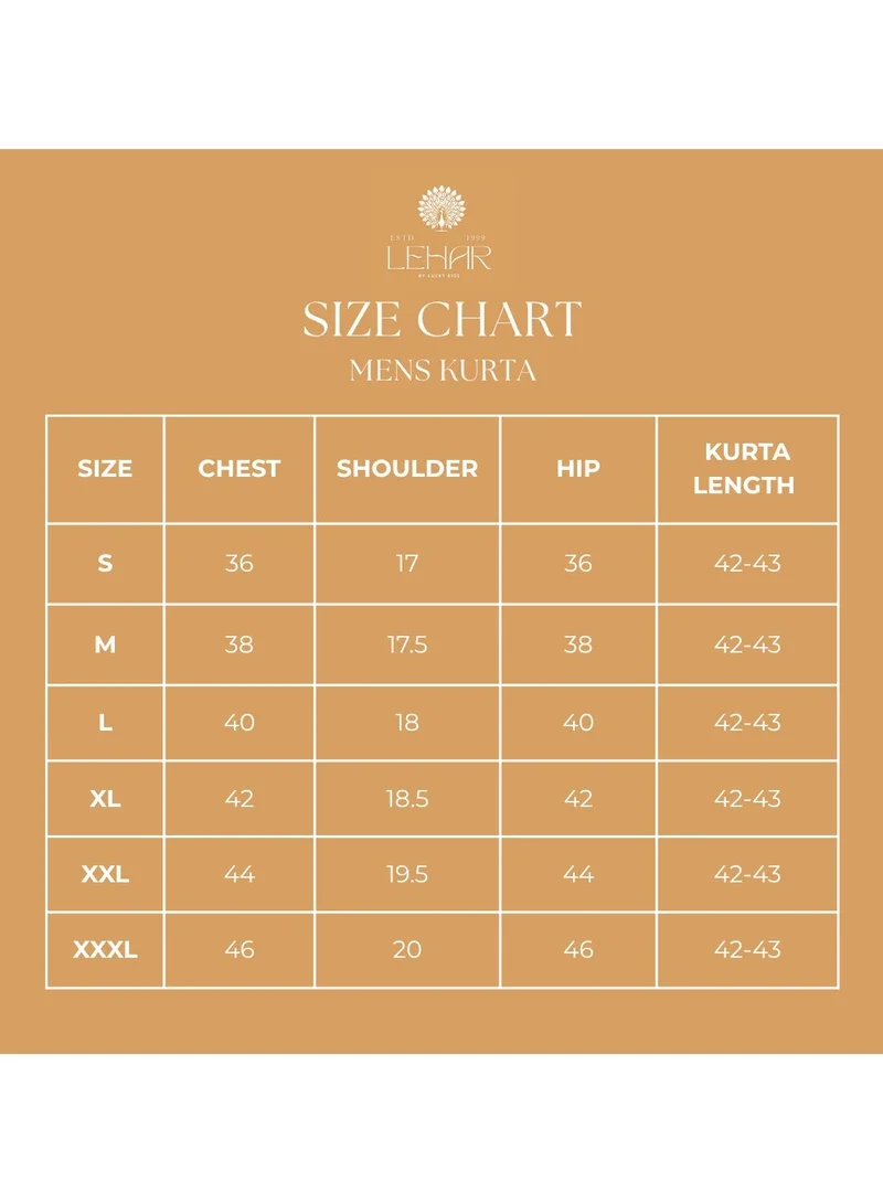 Lehar  Maroon Sequinned Kurta for Men | Best Price UAE