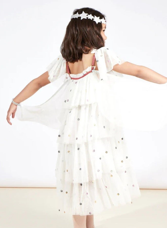 Meri Meri Sequin Tulle Angel Dress Up 5-6 Years  - Image 2