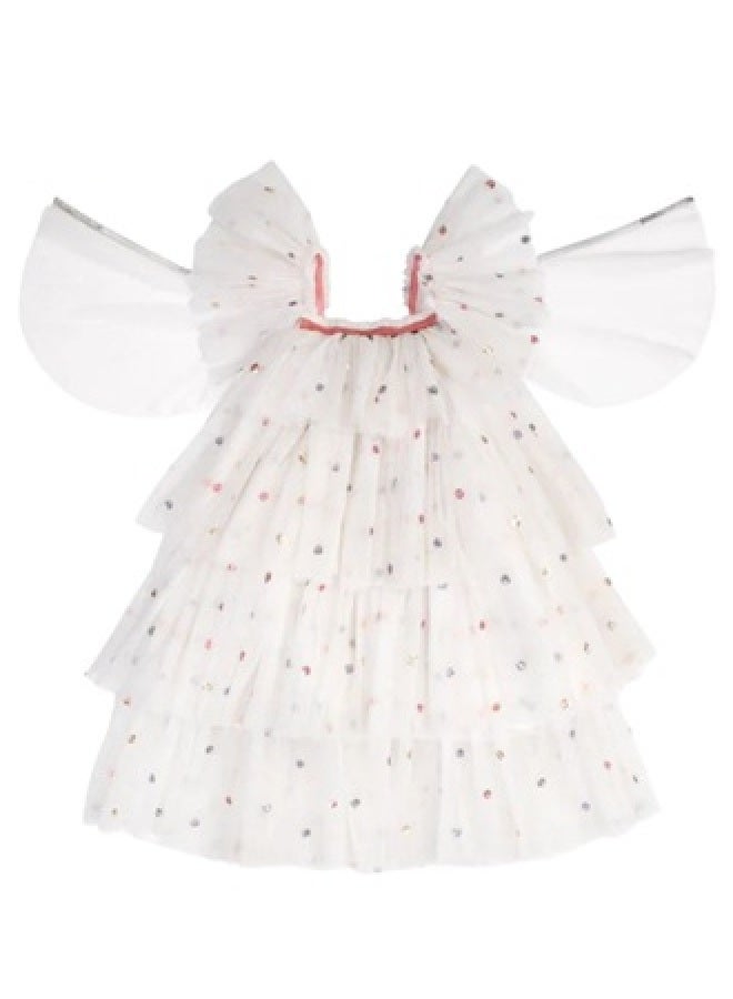 Meri Meri Sequin Tulle Angel Dress Up 5-6 Years  - Image 1