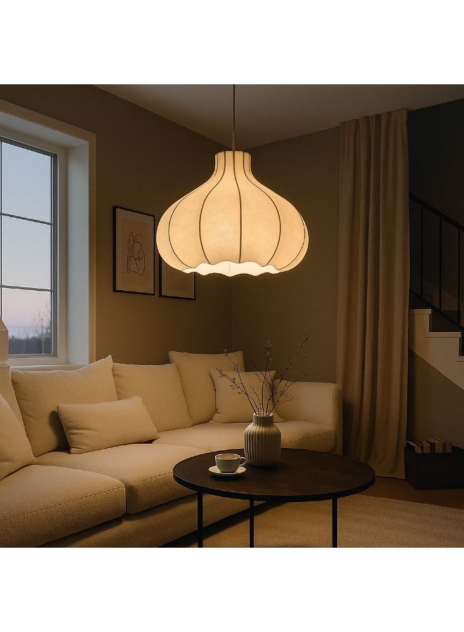 Silk Lujain chandelier with metallic details - Image 2