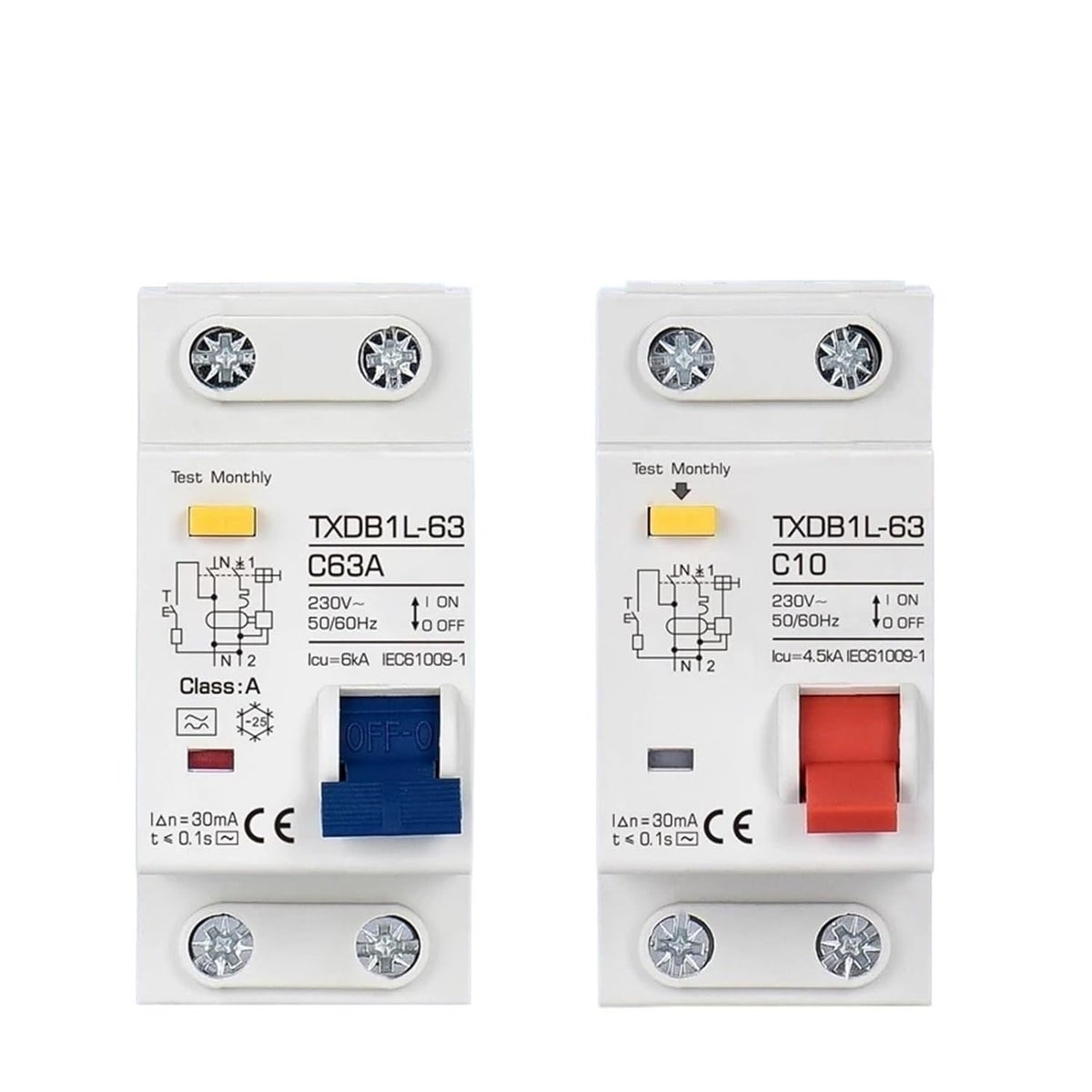 Generic AC Type RCCB Residual Current Circuit Breaker 40A 110V 30mA ...