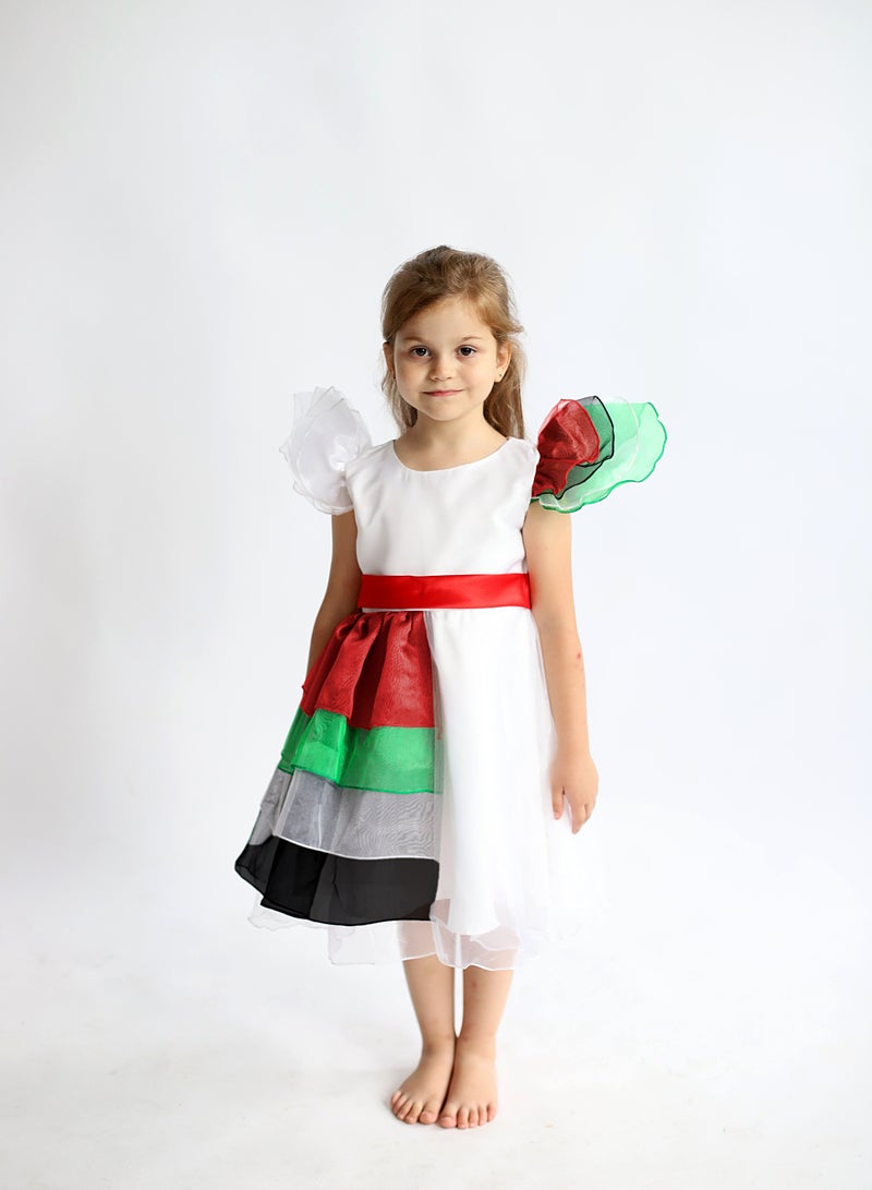 D'Daniela UAE National Day Flag Dress GIRLS  - Image 1
