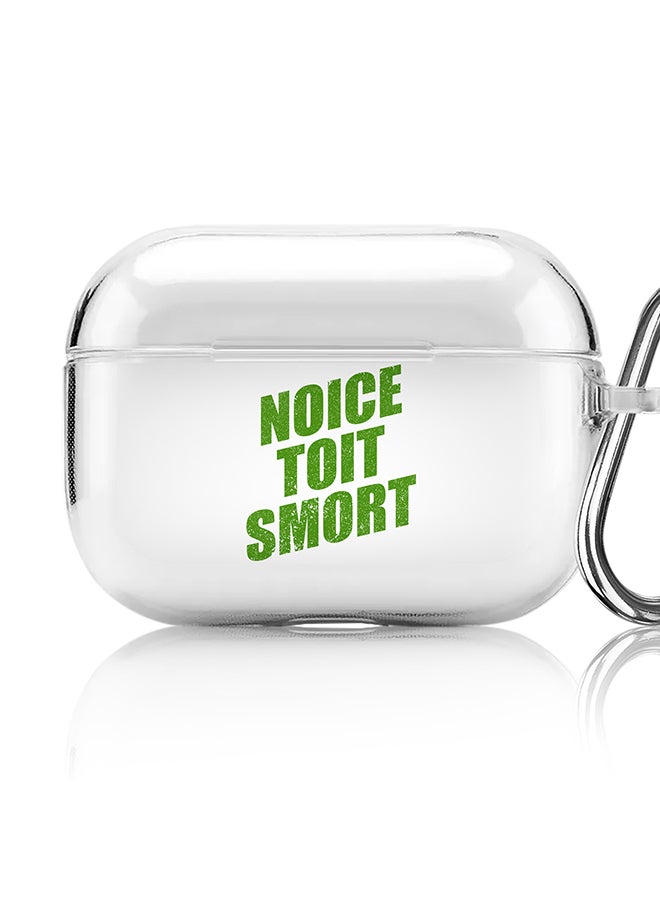 Stylizedd Classic Clear printed Case for Apple AirPods Pro 2nd Generation Thin Transparent Cover [Designed for Apple AirPods Pro 2nd Generation] - Noice Toit Smort - Image 1