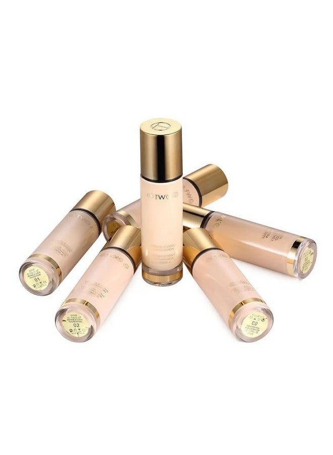 COSLUXE O Two O Gold Liquid Foundation, Invisible Full Coverage Makeup Foundation,Face Makeup 30Ml (07) - Image 1