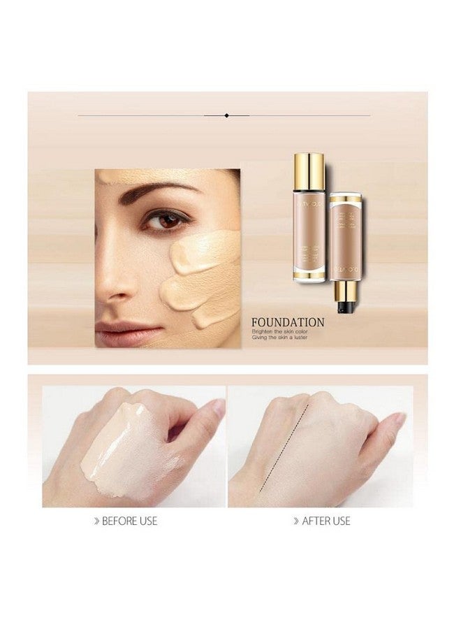 COSLUXE O Two O Gold Liquid Foundation, Invisible Full Coverage Makeup Foundation,Face Makeup 30Ml (07) - Image 5