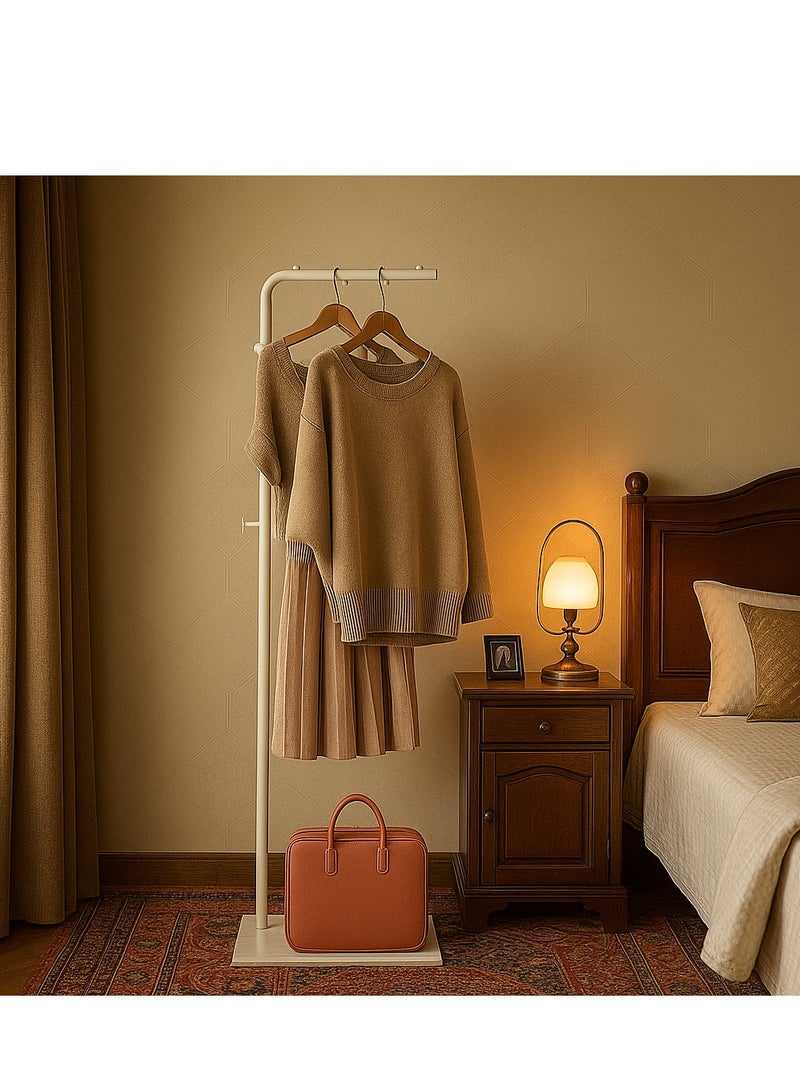 Y&D Metal Coat Rack Freestanding with Natural Marble Base 67” 170cm Entryway Coats Hanger Stand with 3 Hooks, Home Bedroom Hotel Hall Tree for Coats, Hats, Scarves, Clothes, and Handbags - Image 4