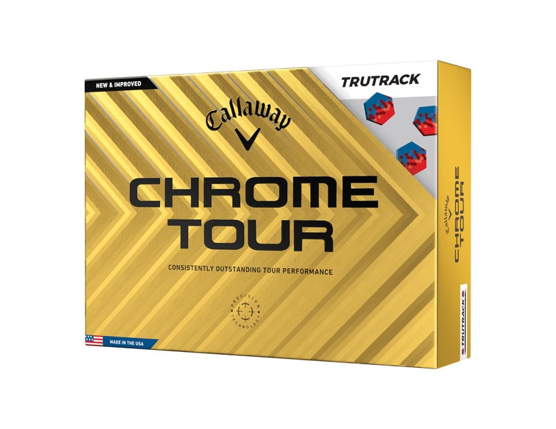 Callaway Golf Chrome Tour Golf Balls (True Track (Blue/Red) - Image 1