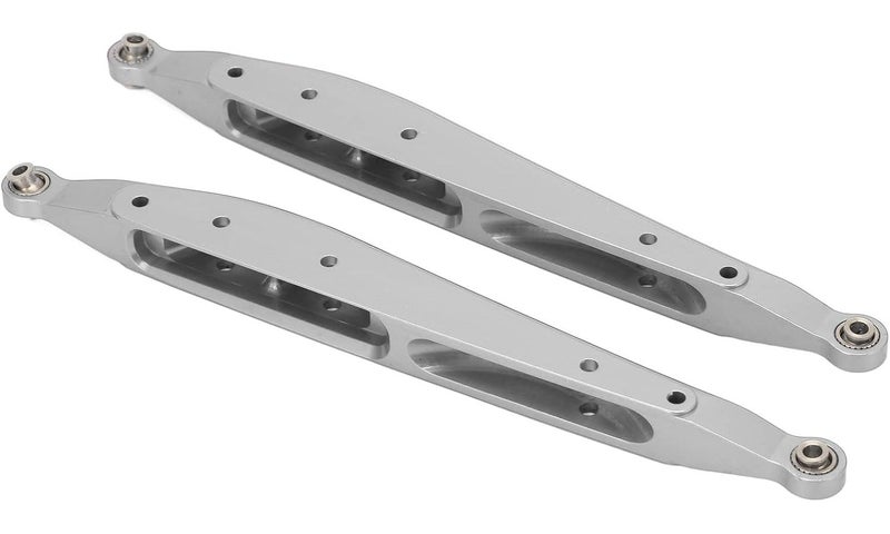 Alomejor RC Aluminum Rear Trailing Arm Durable Lightweight Upgrade for Axial 2 Pack Silver - Image 1