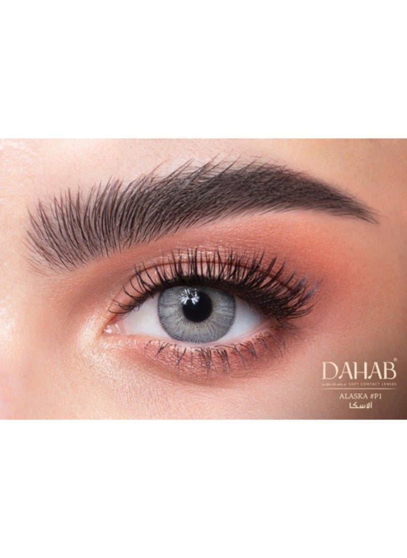 Dahab Platinum Alaska 9 Months Disposable Colored Contact Lenses Unisex Cosmetic Contact Lenses  - Image 1