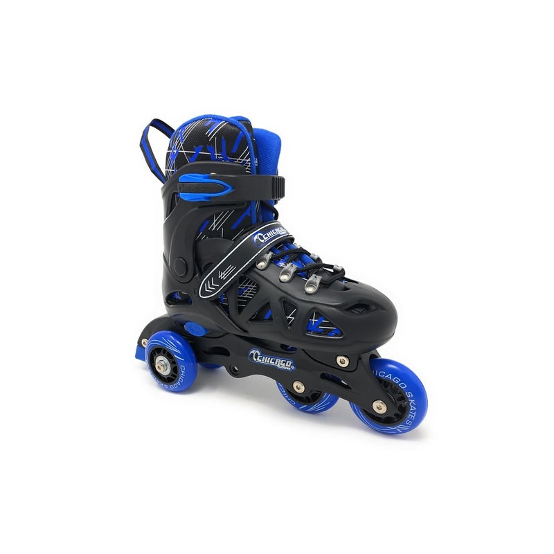 Chicago Skates Inline Training Skate Combo Set - Blue, Boys -Medium Sizes 1-4 - Image 2
