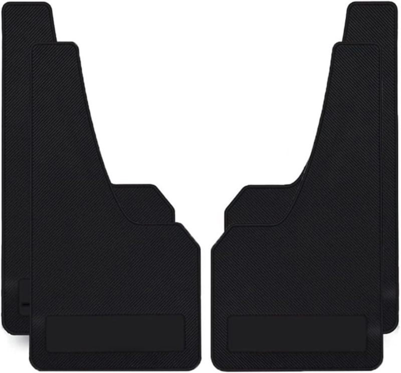 Universal Car Mud Flaps 43x23cm 4-Piece Set No-Drill Installation - Superior Impact Resistance Splash Guards for SUVs Trucks Off-Road Daily Driving - Image 1