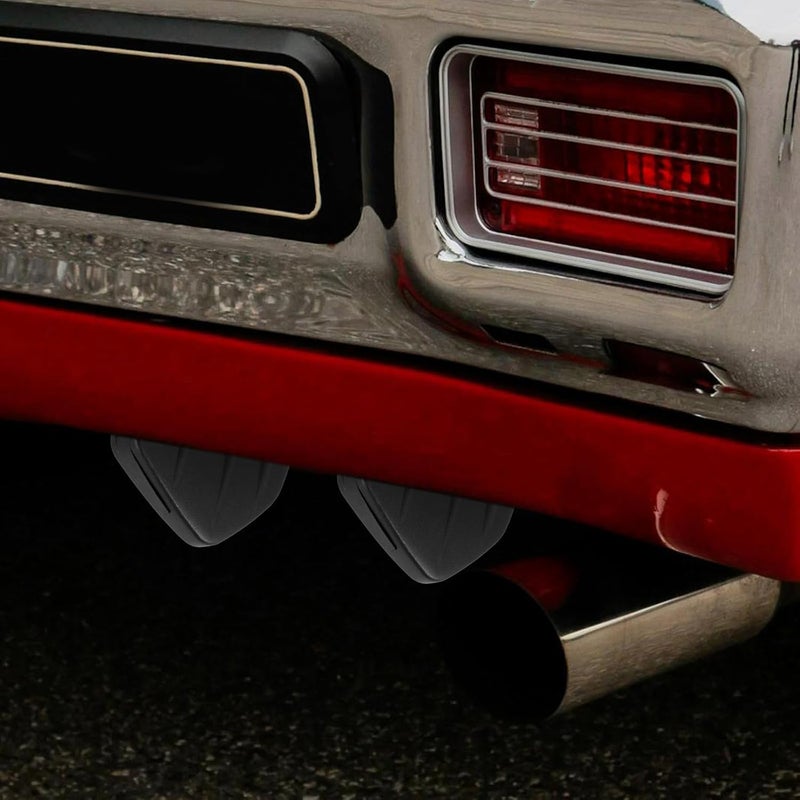 Yardwe Universal 4pcs Car Rear Bumper Spoiler Diffuser Set, Black Mini Rear Lip Splitter for Exterior Styling, Compatible with Most Cars for Aerodynamic Performance and Sporty Appearance - Image 4