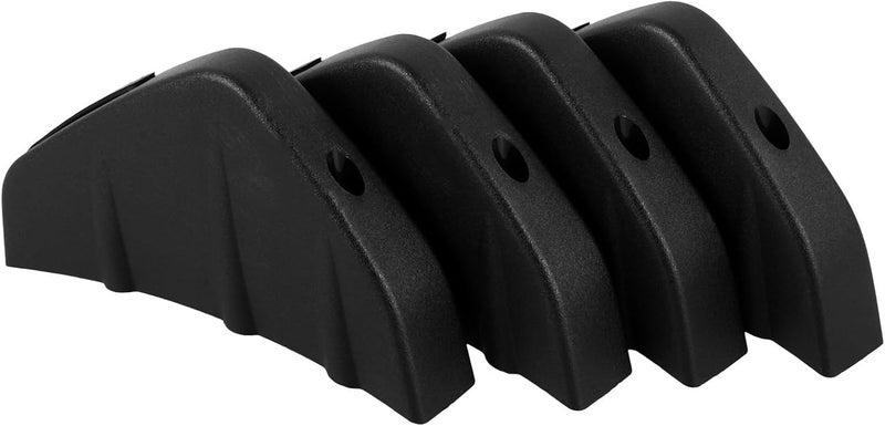 Yardwe Universal 4pcs Car Rear Bumper Spoiler Diffuser Set, Black Mini Rear Lip Splitter for Exterior Styling, Compatible with Most Cars for Aerodynamic Performance and Sporty Appearance - Image 1