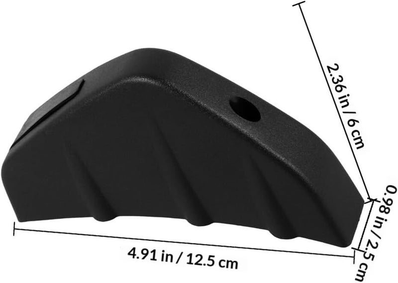 Yardwe Universal 4pcs Car Rear Bumper Spoiler Diffuser Set, Black Mini Rear Lip Splitter for Exterior Styling, Compatible with Most Cars for Aerodynamic Performance and Sporty Appearance - Image 2