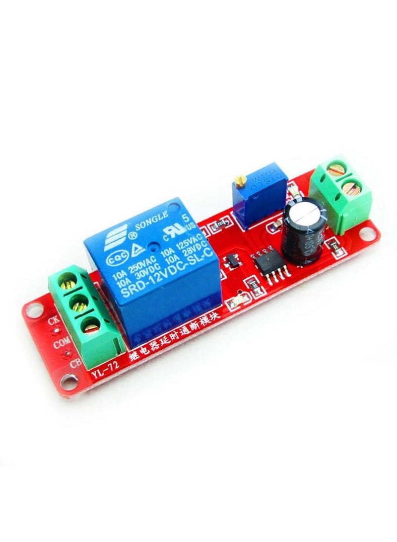 Arduino NE555 Adjustable Time Delay Relay Module – DC 12V 