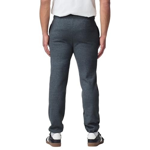Gildan mens Fleece Elastic Bottom Sweatpants With Pockets, Style G18100 Pants, Dark Heather, XX-Large US - Image 3