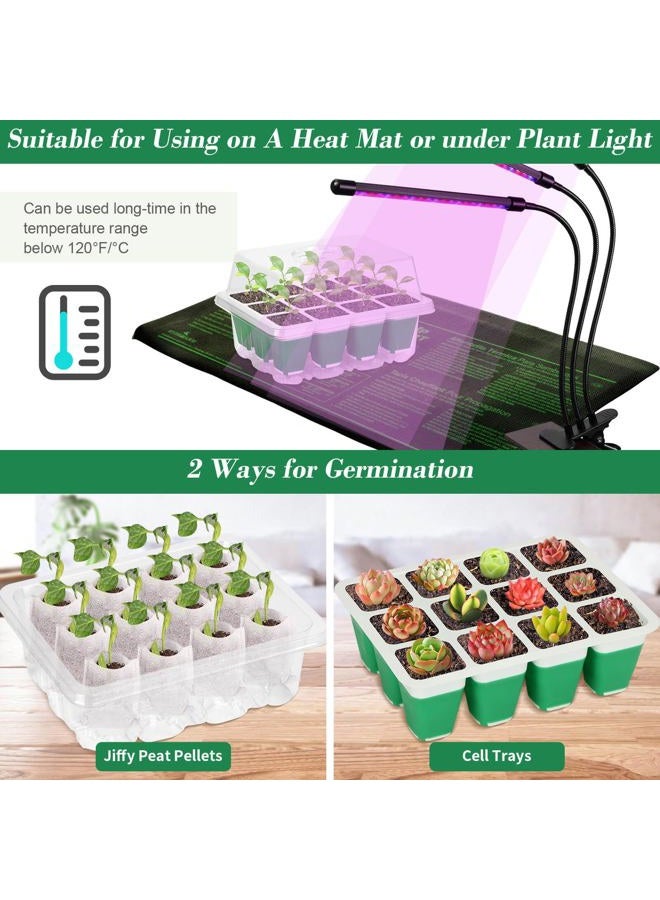 Mckanti 6 Pack Silicone Seed Starter Tray, Reusable Seed Starter Kit with Humidity Adjustable Dome, Lid and Tools for Indoor Seed Germination - Image 5