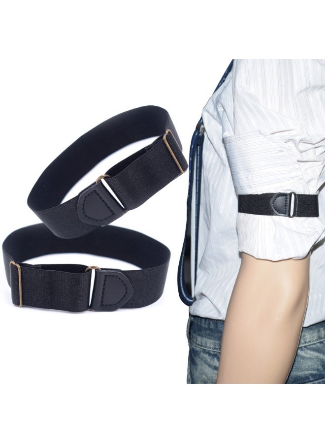 Elastic Adjustable Armband - Shirt Garter for Men - Image 2