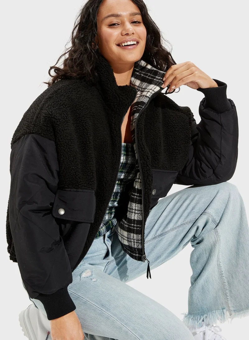 امريكان ايجل Pocket Detail Quilted Jacket