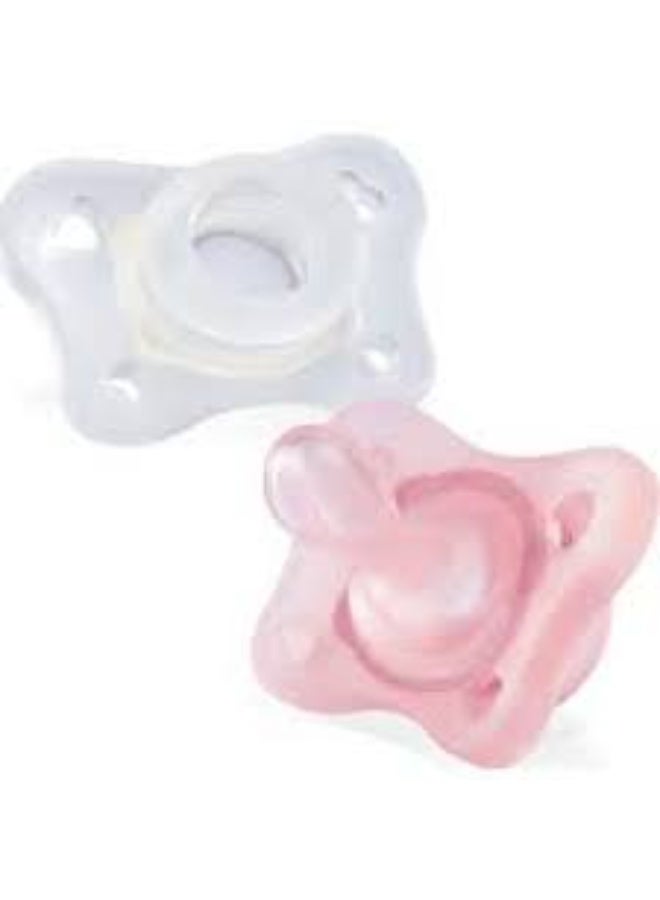 Chicco Physio Soft Forma Mini Silicone Soother 0-2M Pink 2units - Image 2