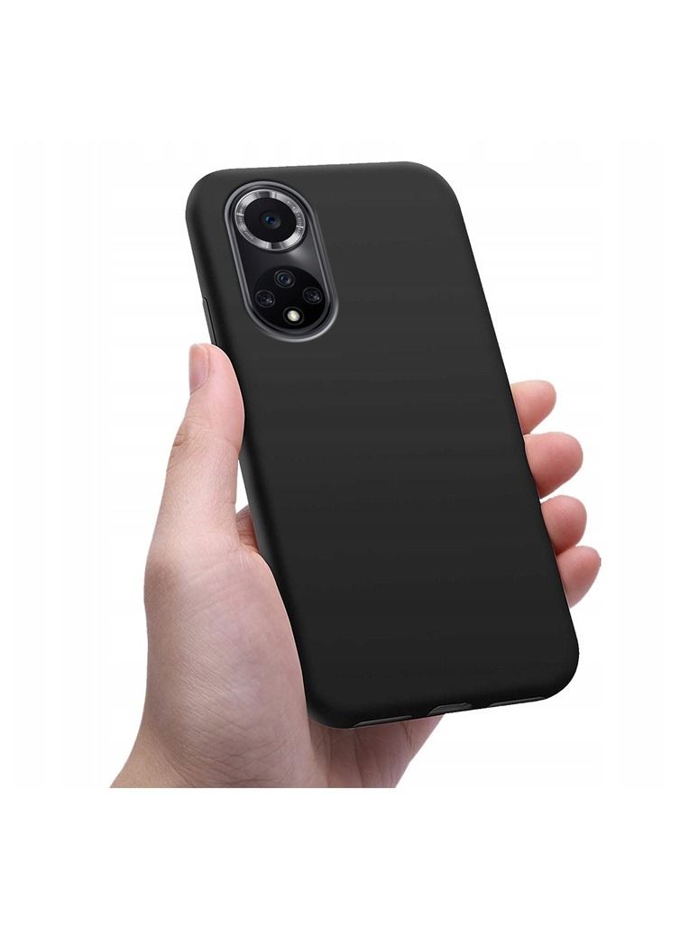 general Matte Soft Silicone TPU Flexible Back Case Cover for  Honor 50 Black - Image 3