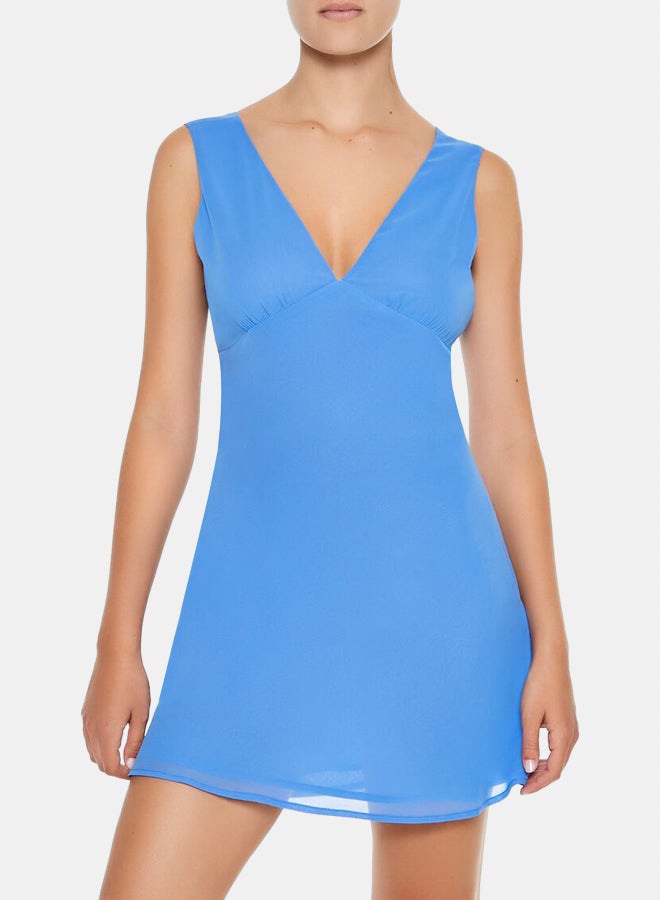 FOREVER 21 Chiffon Tie-Waist Mini Dress - Image 2